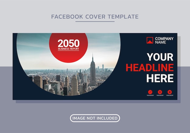 Copertina di facebook aziendale e design di banner web