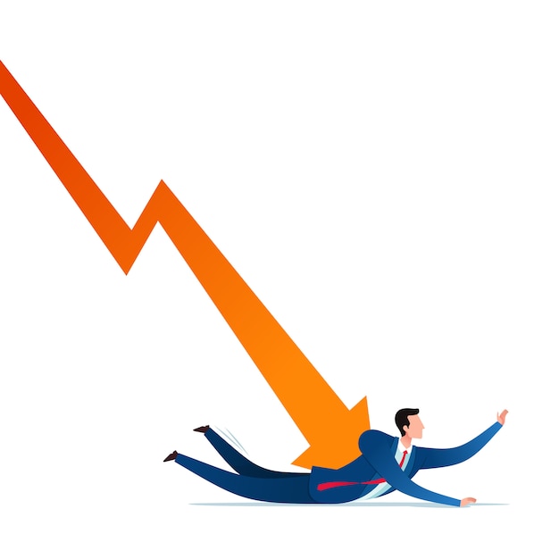 Vettore stress di fallimento aziendale