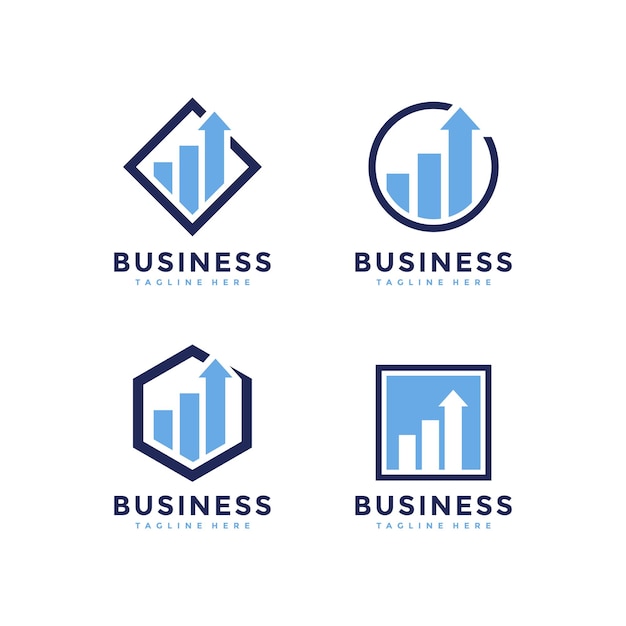 Vector business finance bundle logo