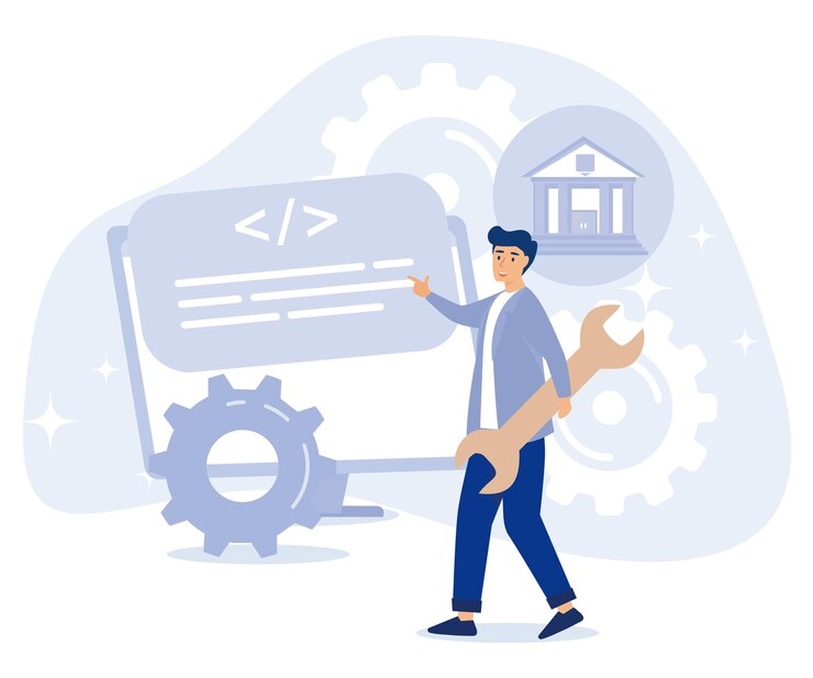 Vector business finance concept audit service enterprise accounting flat vector modern illustration