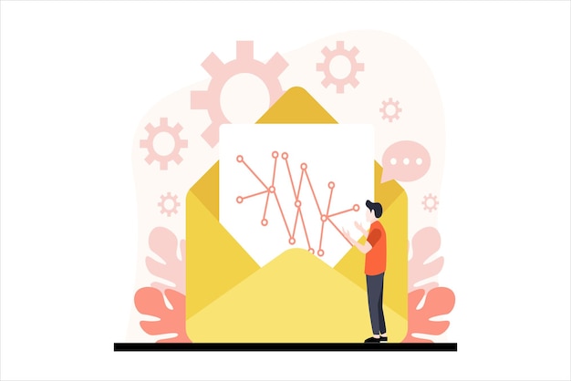 Business Finance Flat Ontwerp Illustratie