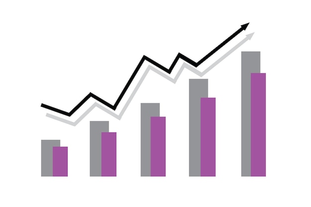 Grafico e grafico aziendale e finanziario