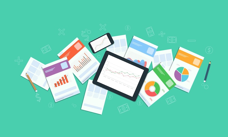 Vector business finance investment banner background