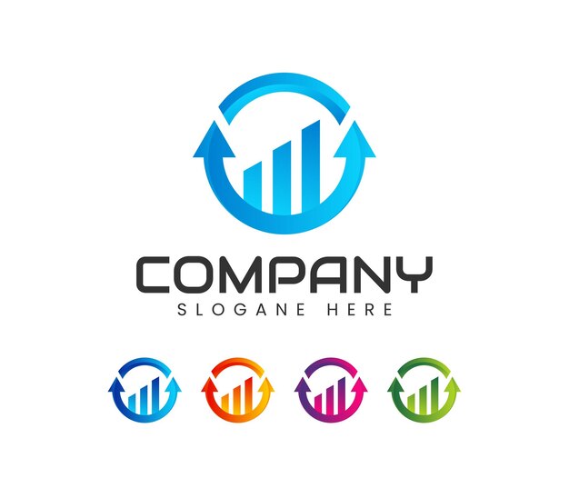 Business  finance investment logo design