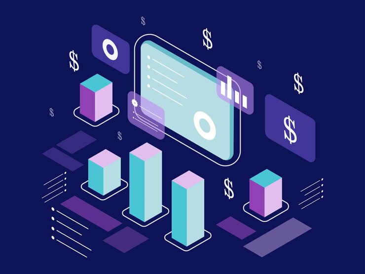 Vector business and finance ismetric design vector