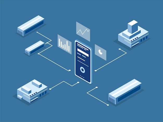 business and finance ismetric design vector