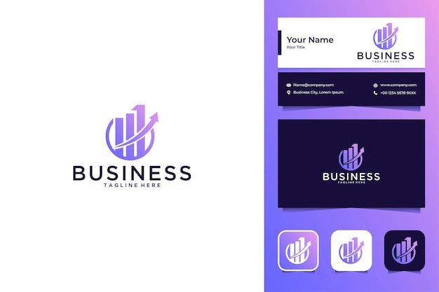 Business and finance logo design and business card