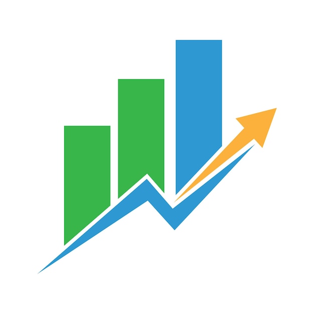 Vector business finance logo design illustration