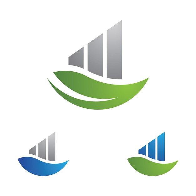 Vector business finance logo sjabloon