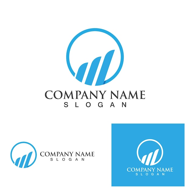 Business finance logo template vector icon design