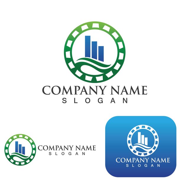 Business Finance Logo template vector icon design