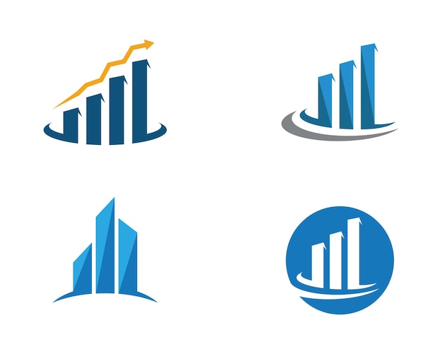 Шаблон логотипа business finance