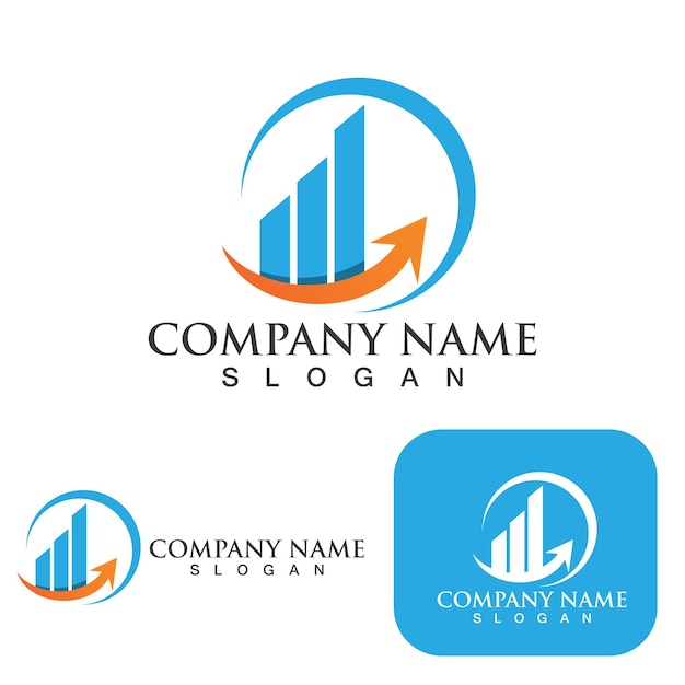 Business finance logo template