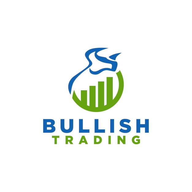 Business and Finance Logo with the Bull as the Symbol