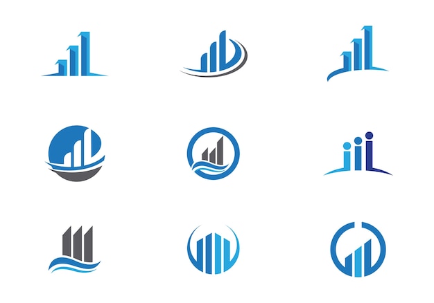 Vector business finance logo