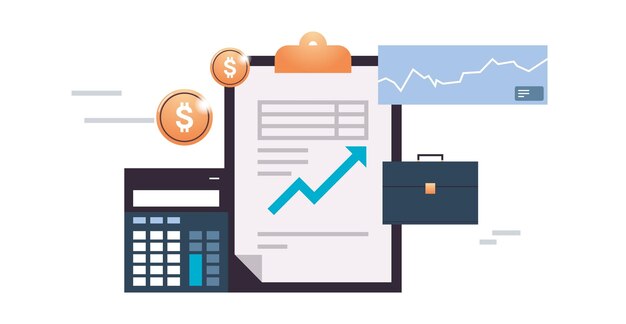 Vector business finance management money management financial security flat vector illustration