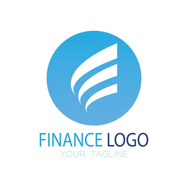 Logo di finanza e marketing aziendale disegno di illustrazione vettoriale