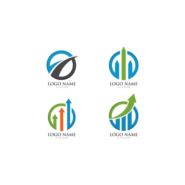 Vector business finance professional logo template vector