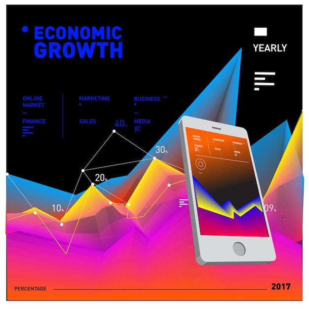 Business and Finance Vector Graphic Poster and Page 