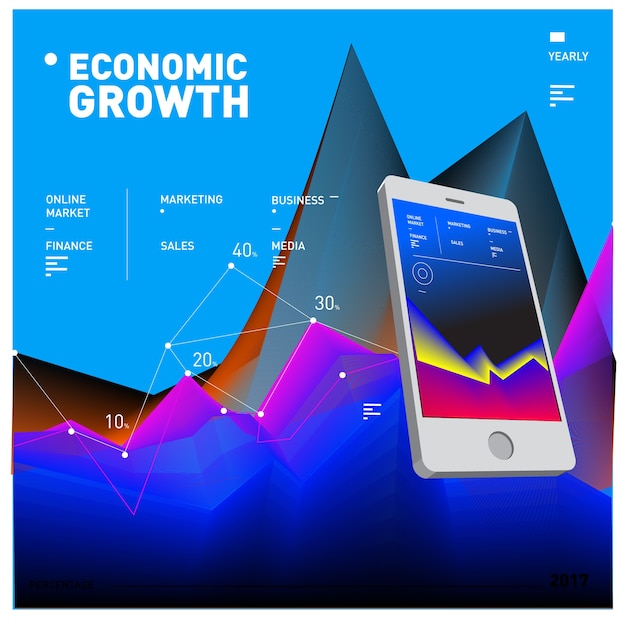 Business and Finance Vector Graphic Poster and Page 