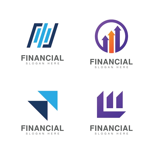 Vector business finance vector logo design