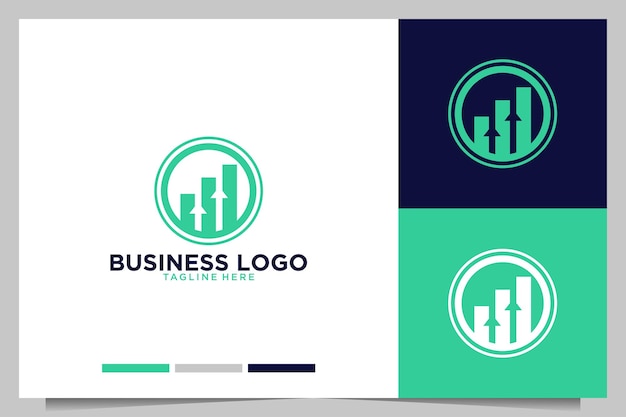 Business financial investment logo design