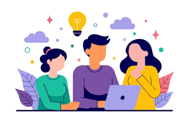 business flat illustration vector