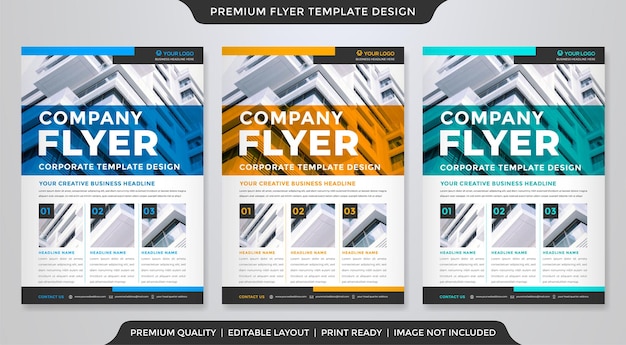 Vector business flyer 22 edit