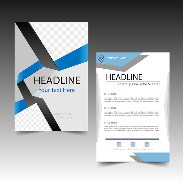 Business flyer abstract template