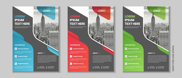Business flyer annual report design a4 template