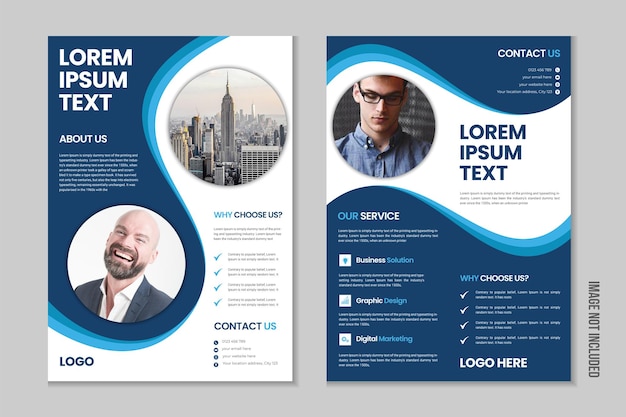 Business flyer brochure annual report portfolio magazine poster modern presentation design