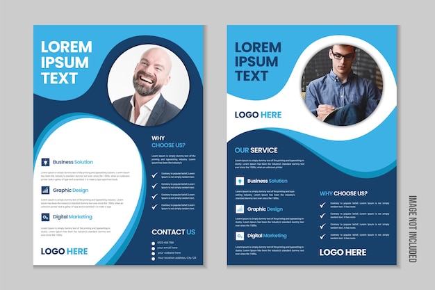 Business flyer brochure annual report portfolio magazine poster modern presentation design