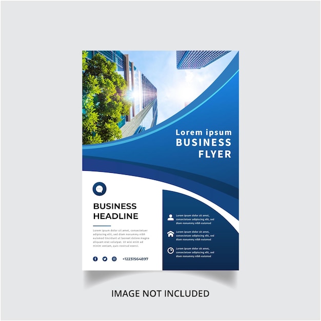 Business flyer brochure sjabloon