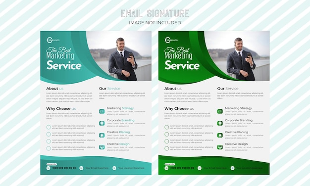 Business flyer and car rental corporate design template