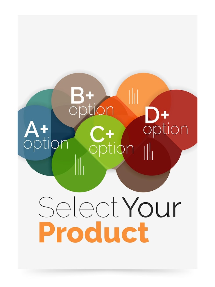 Vector business flyer circle abstract background