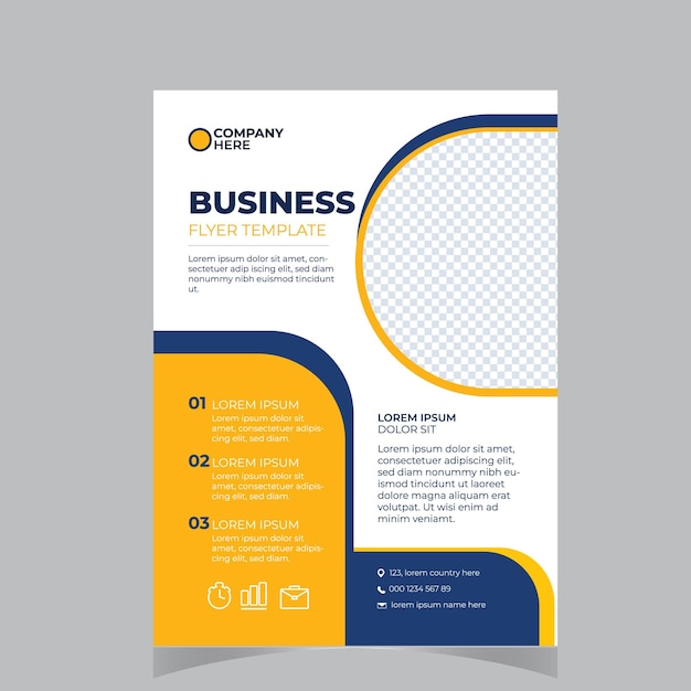 Business Flyer Corporate Flyer Template Geometric shape Flyer Circle Abstract Colorful concepts