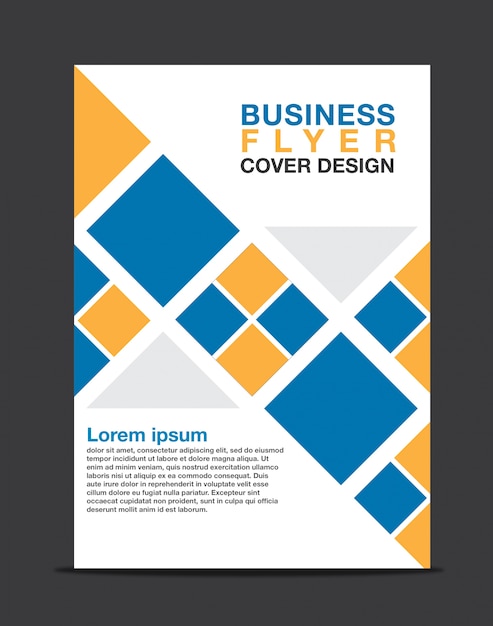 Vettore design di copertina business flyer