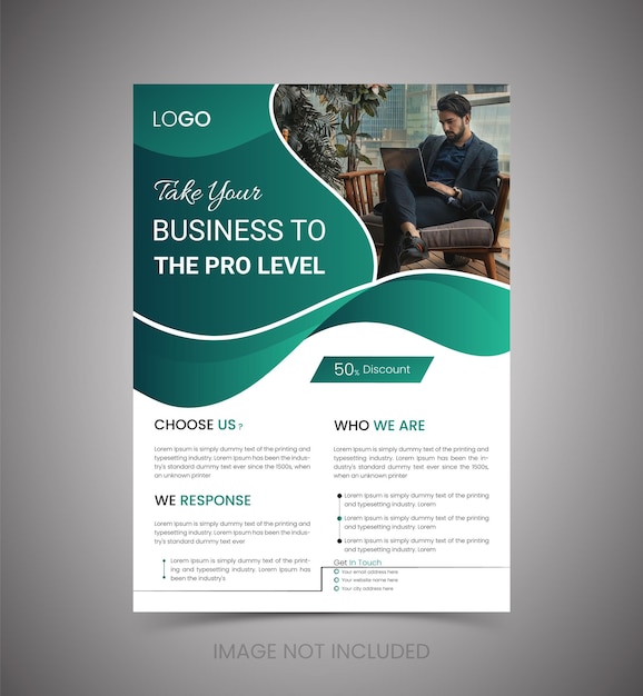 Business flyer design and marden style