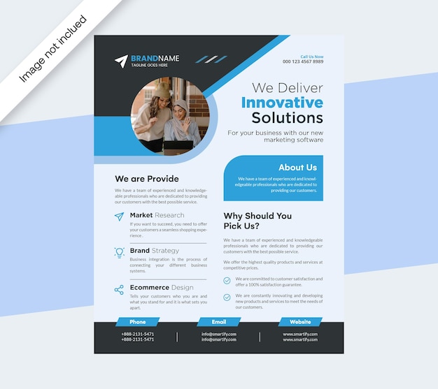 Business flyer design template corporate flyer design