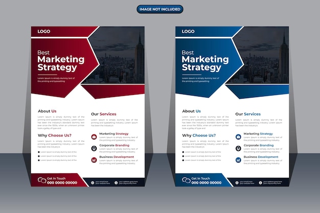 Business flyer design template creative marketing agency flyer professional flyer design