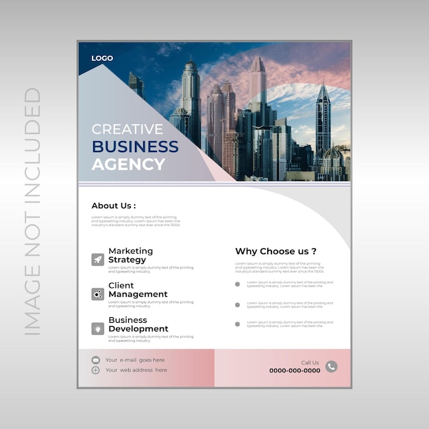 business flyer design template