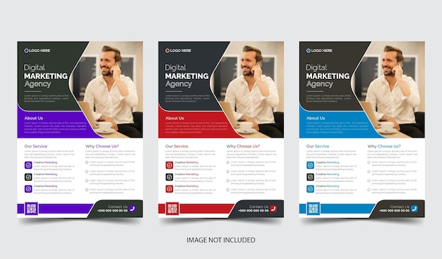 business flyer design template