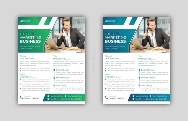 Business flyer design template