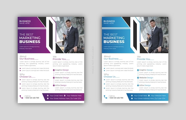 Business flyer design template