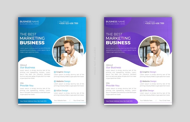 Business flyer design template