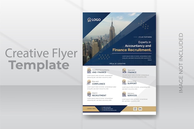 Business flyer design template