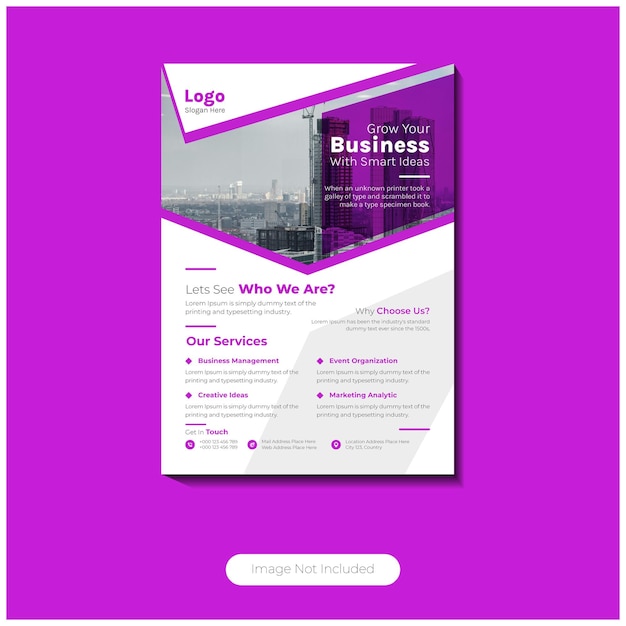 Vector business flyer design templates