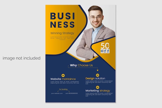 Vector business flyer design