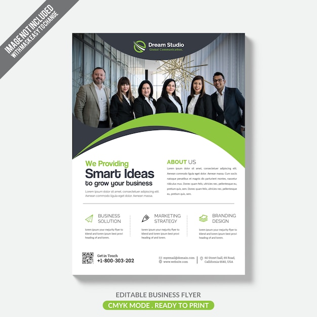 Vector business flyer design