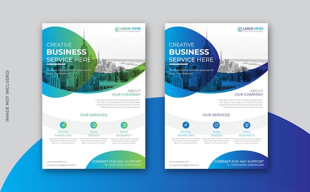 Vettore business flyer design